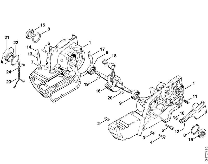 STIHL 1108-162-5200 Pen positie 10 technische tekening