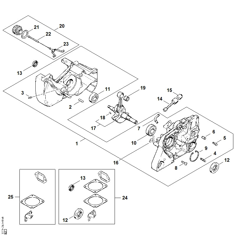 STIHL 1118-028-7400 Nippel positie 7 technische tekening