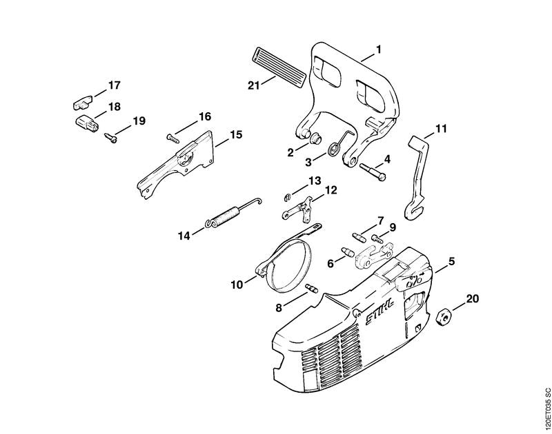 STIHL 1121-160-5400 Remband positie 10 technische tekening