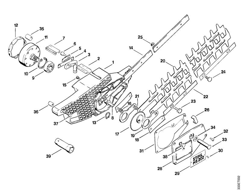 STIHL 4206-713-6502 Geleidebout positie 23 technische tekening
