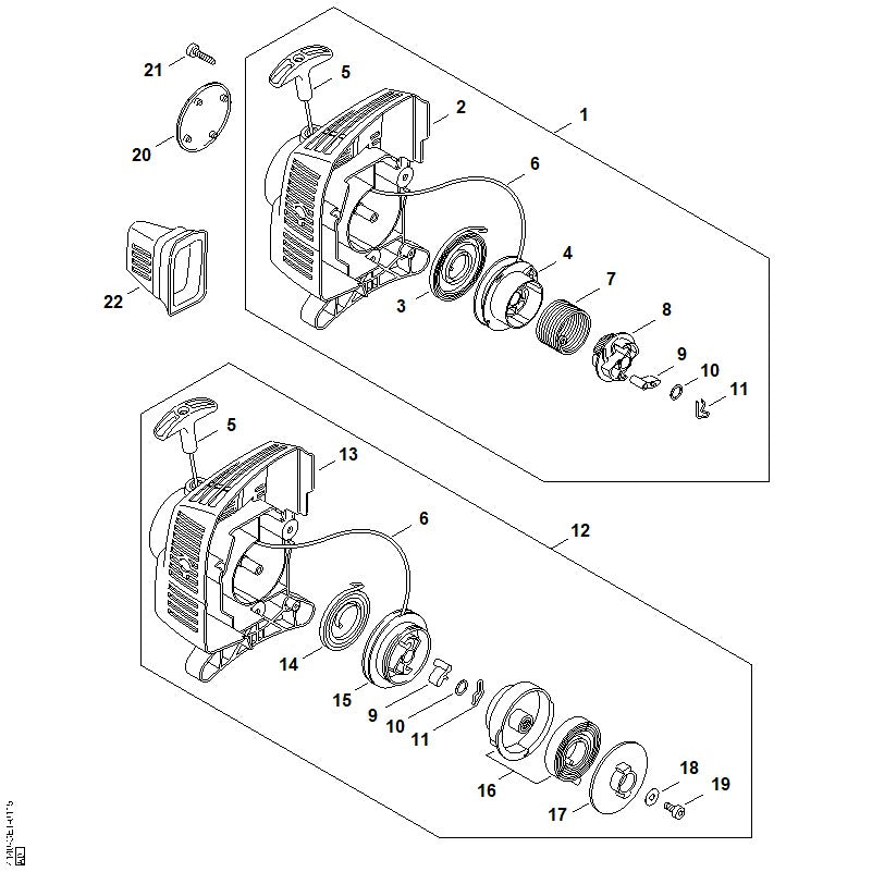STIHL 4140-967-1515 Typeplaatje FS 45 C positie 20 technische tekening