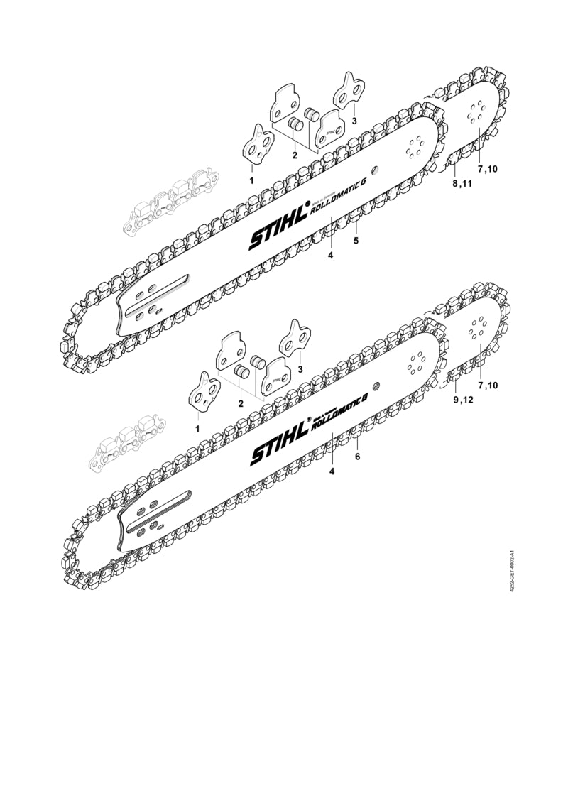 STIHL 3214-000-0064 36 GBE positie 12 technische tekening