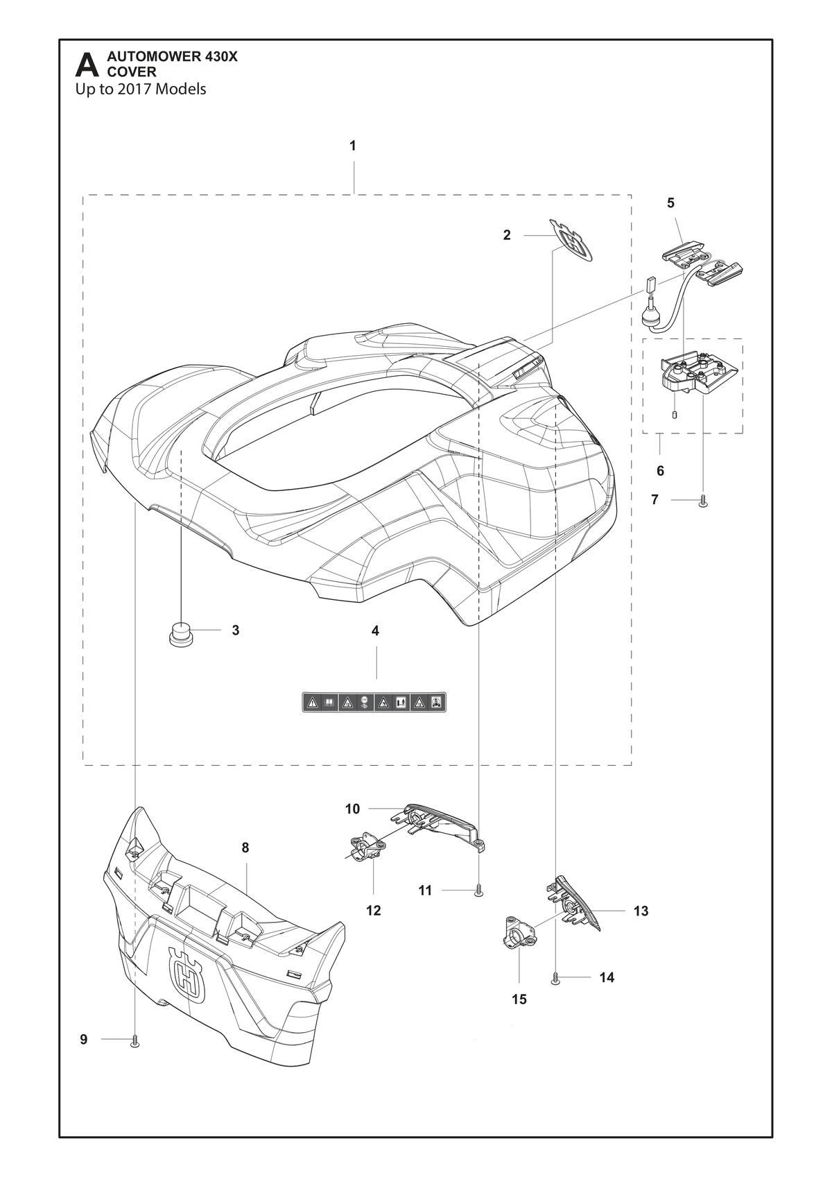 Husqvarna 501065601 onderdelentekening - positie 6
