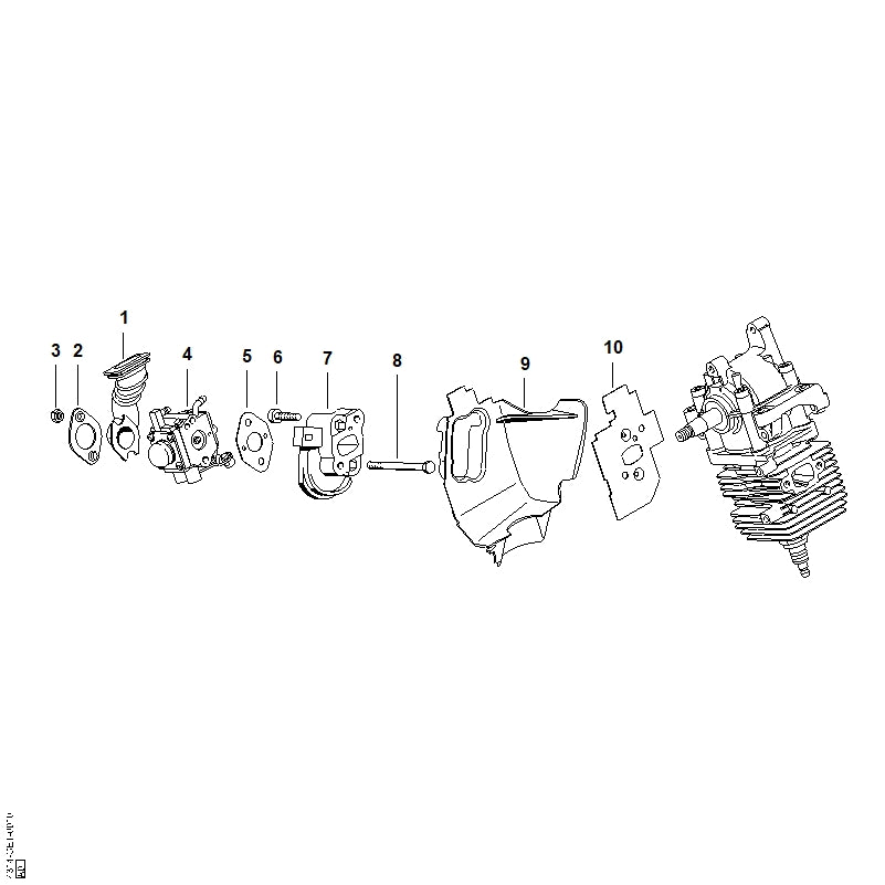 STIHL 4314-141-1500 Flens positie 2 technische tekening