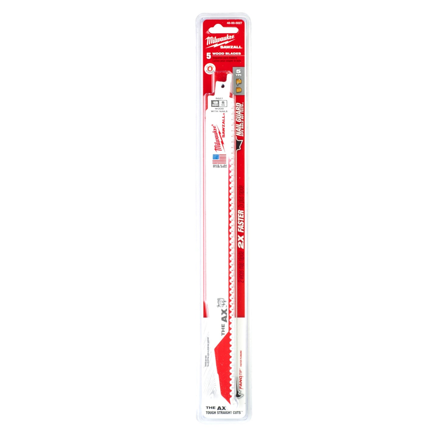 Milwaukee Zaagbladen Heavy Duty AX™ 5 Stuks