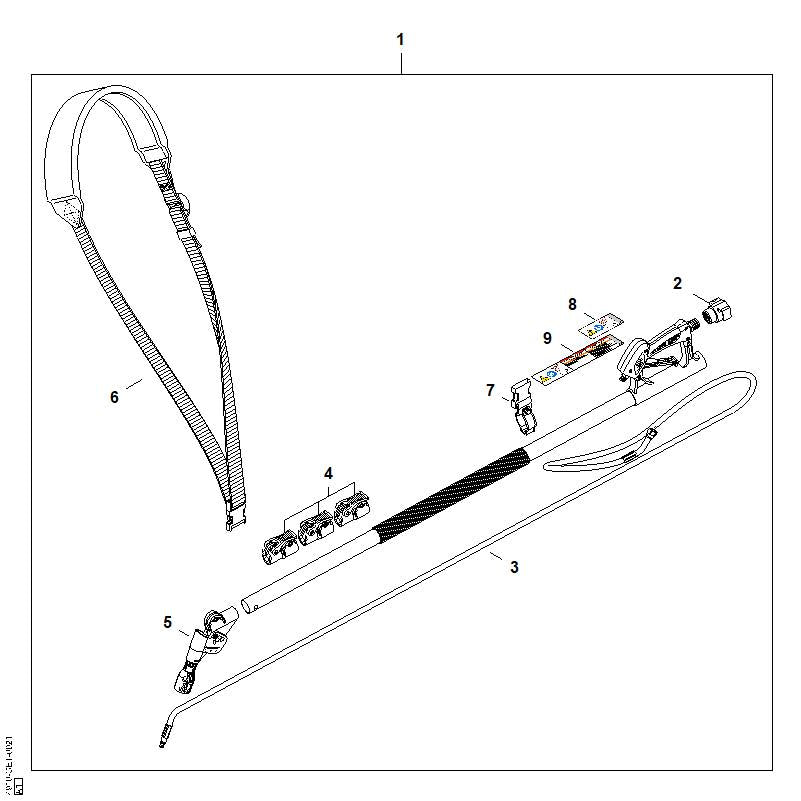 STIHL 4910-500-4802 Aansluitstuk positie 2 technische tekening