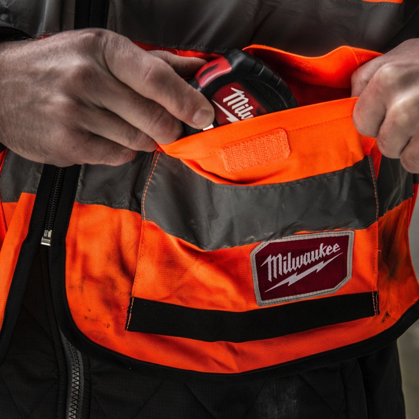 Milwaukee Premium High-Visibility Vest Orange - L/XL
