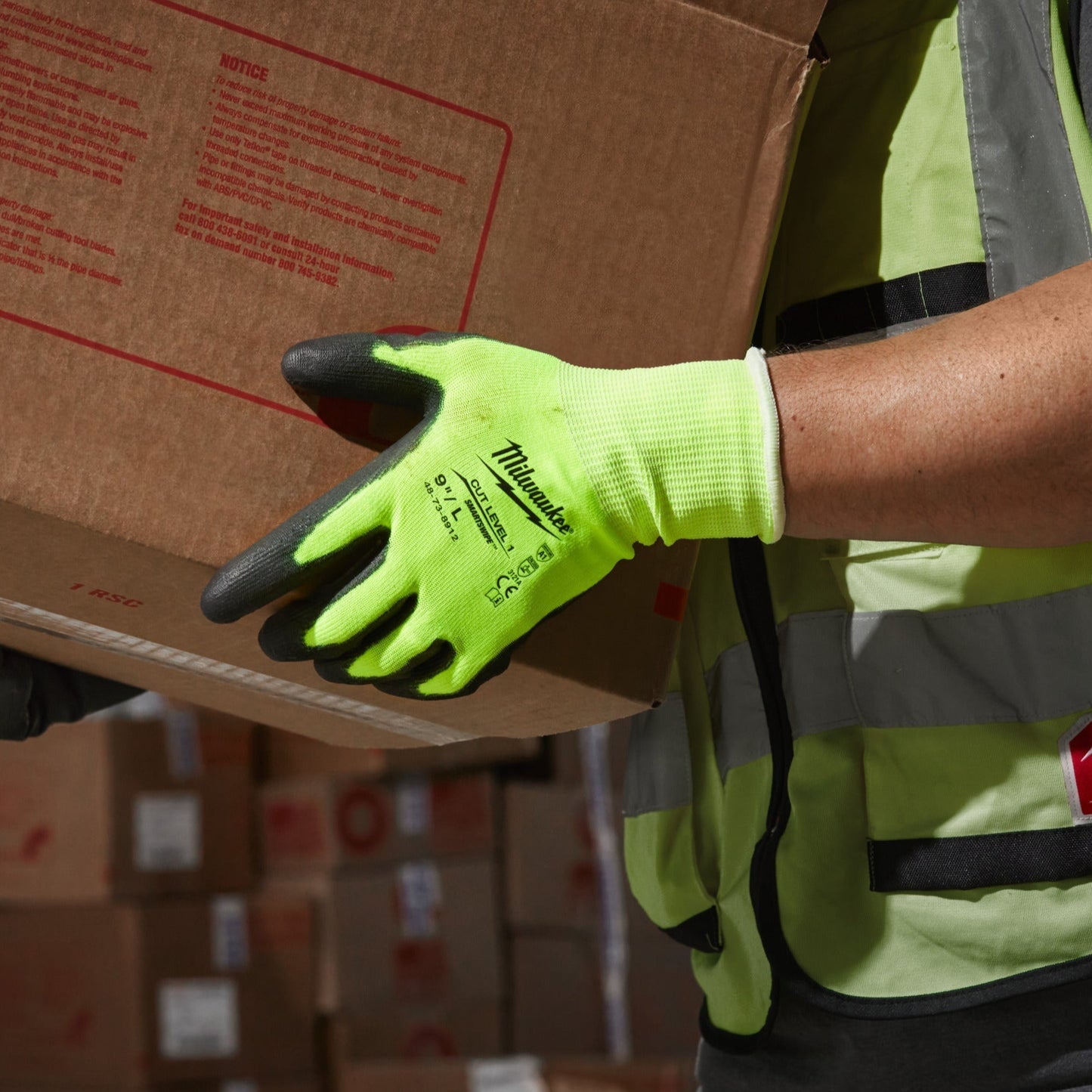 MILWAUKEE® Hi-Vis Cut A Handschuhe 8/M