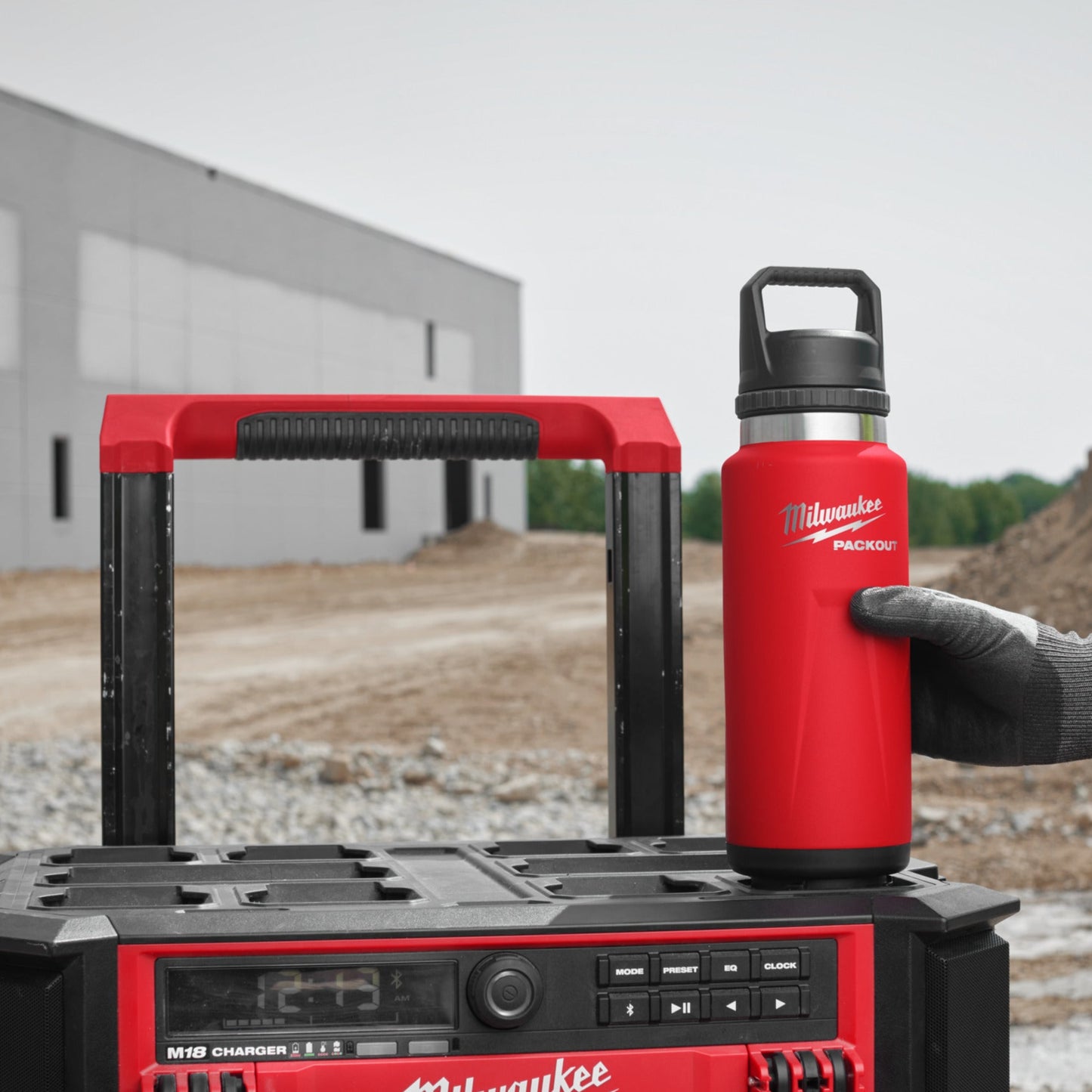 Milwaukee PACKOUT 1065 ml fles met deksel roodkeizers_nu_8