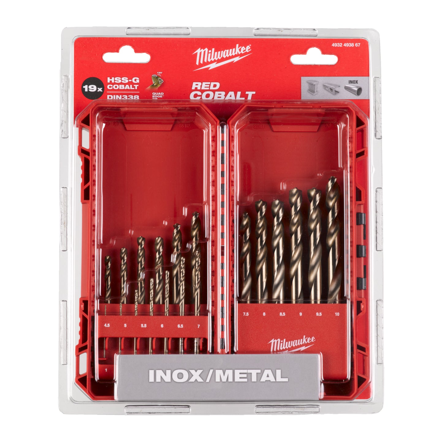 Milwaukee Red Cobalt Metaalboren set HSS-G (19-delig)keizers_nu_12