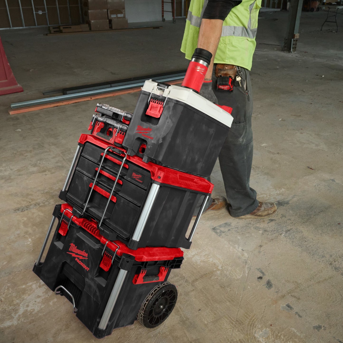 Milwaukee PACKOUT 355 ml fles met drinkdop roodkeizers_nu_5