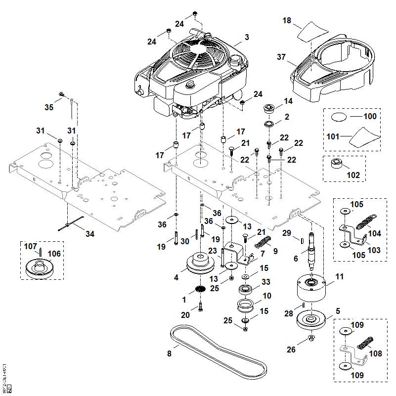 STIHL 6012-764-2810 afstandsbus positie 17 technische tekening