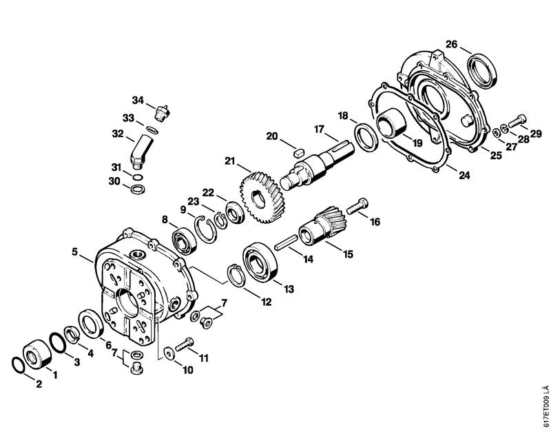 STIHL 4703-709-2015 Pakkingring positie 33 technische tekening
