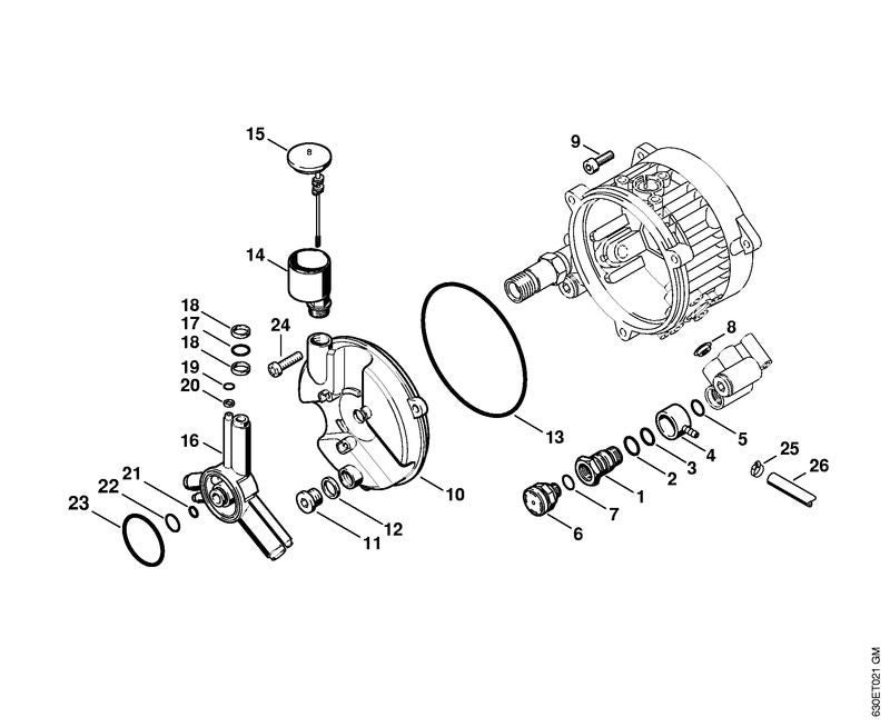 STIHL 4706-701-7600 Smoorklep positie 8 technische tekening