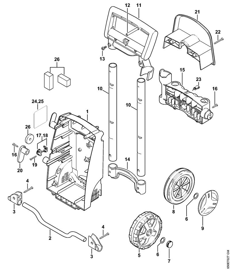 STIHL 4765-791-7000 As positie 2 technische tekening