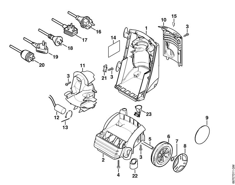STIHL 4754-791-7000 As positie 5 technische tekening