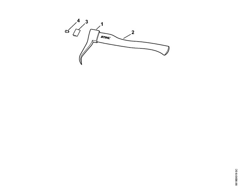 STIHL 0000-881-2113 Steel essenhout, 42 cm positie 2 technische tekening