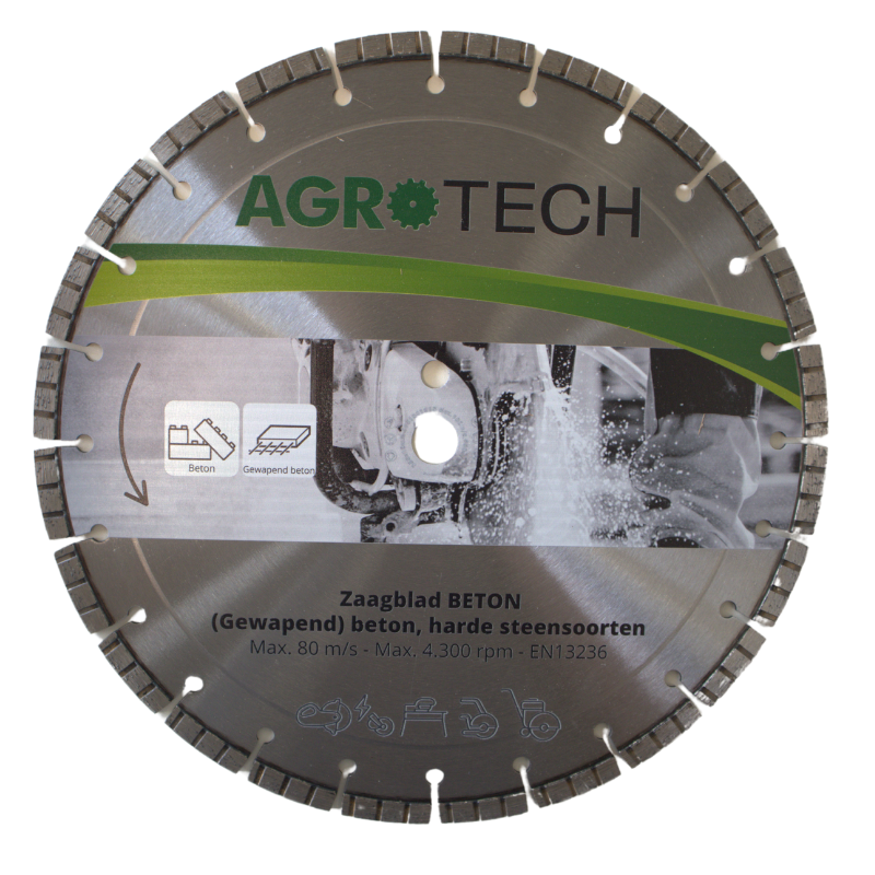 AgroTech Diamant Doorslijpschijf BASIC Beton - 350 mm