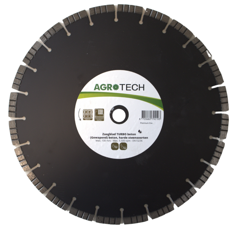 AgroTech Diamant Doorslijpschijf TURBO Beton - 350 mm