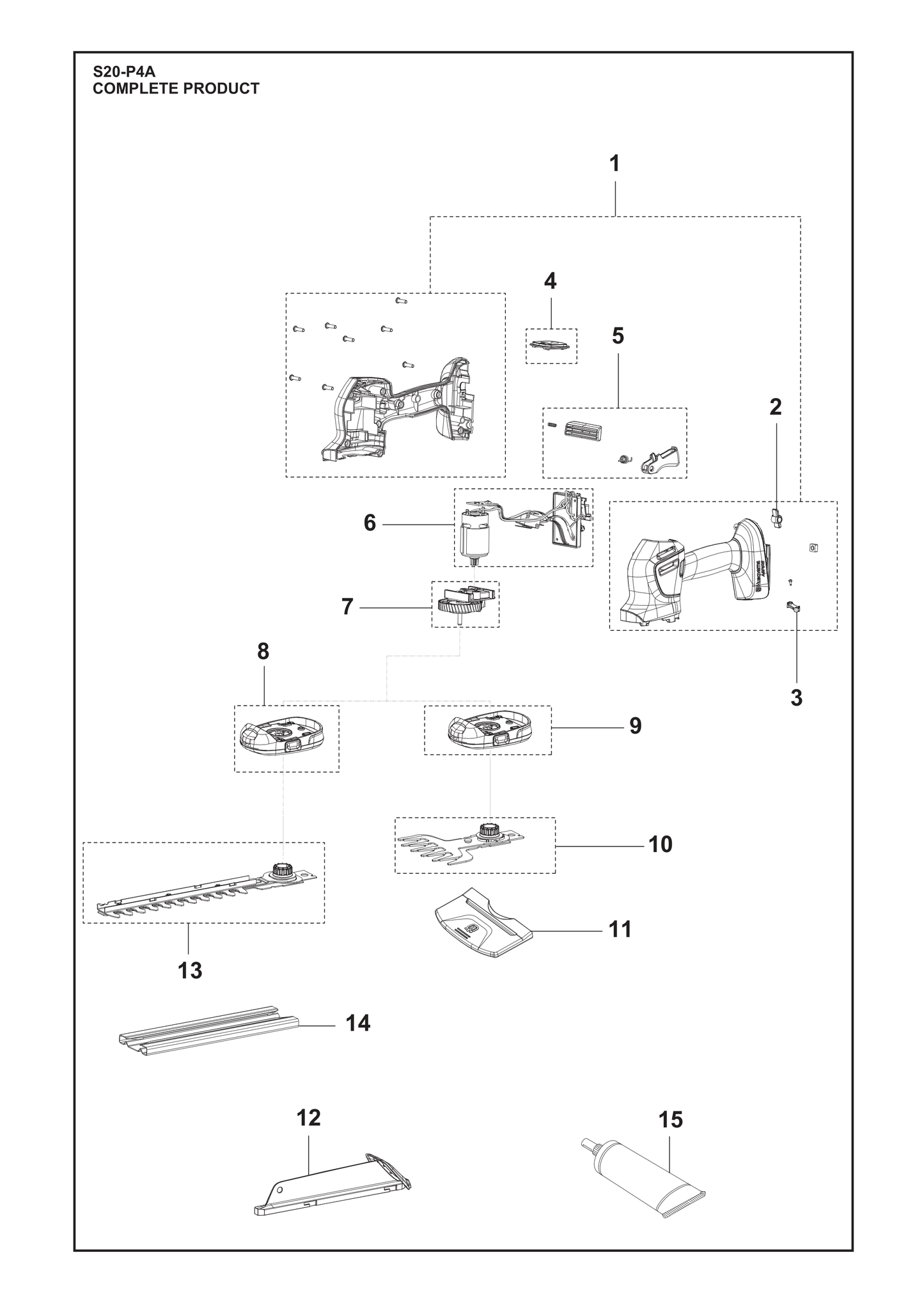 Husqvarna 503989603 onderdelentekening - positie 15