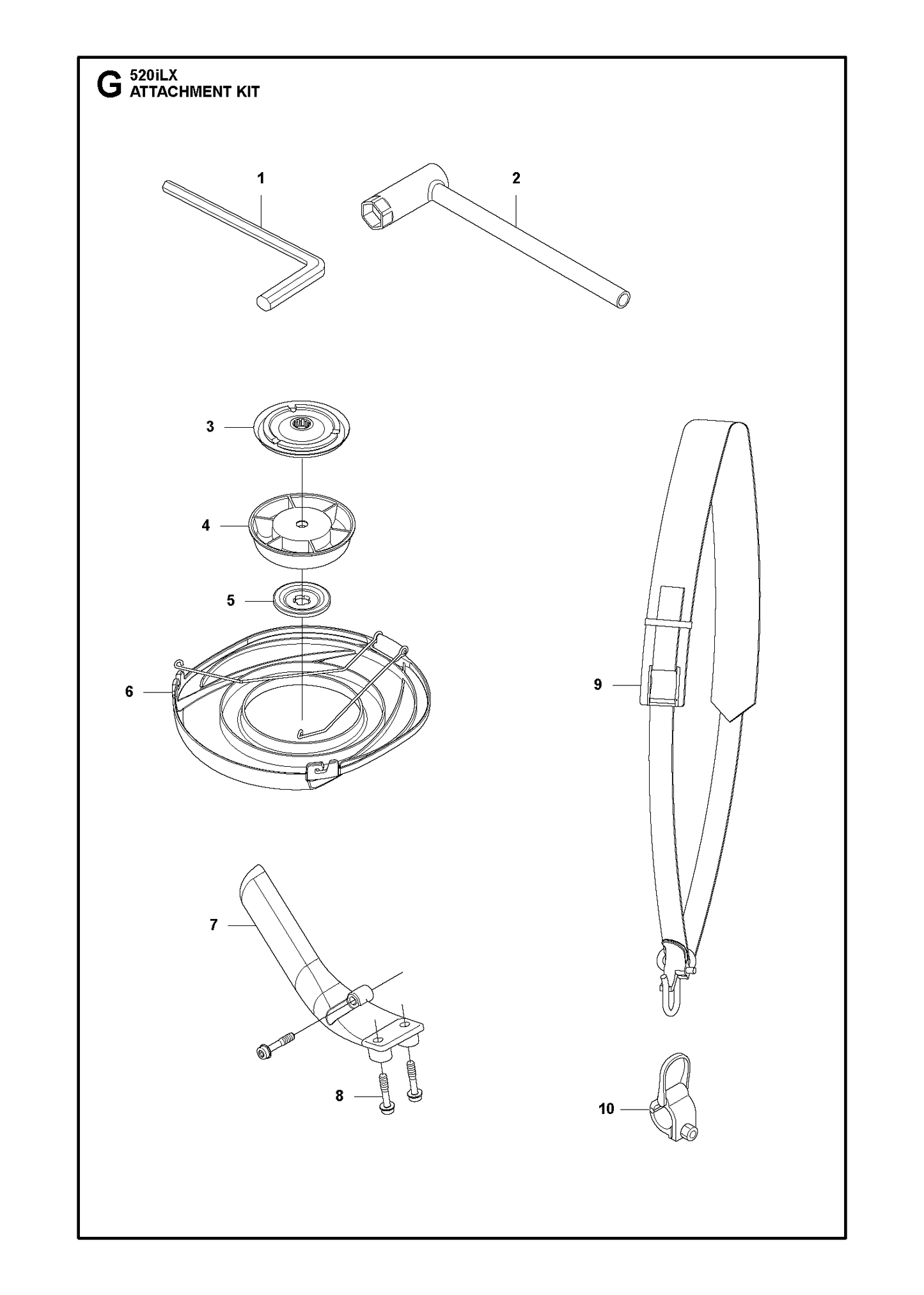 Husqvarna 502114602 onderdelentekening - positie 2