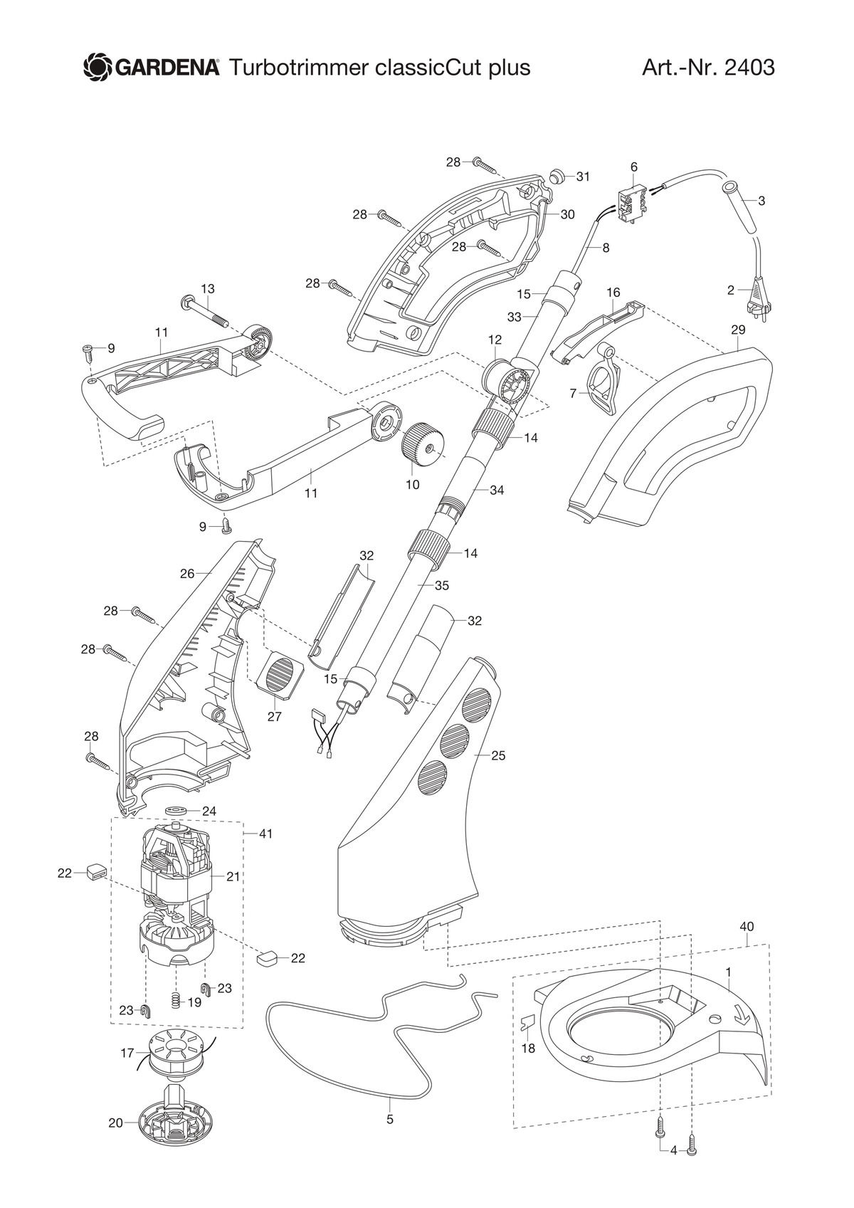 Husqvarna 520438101 onderdelentekening - positie 20