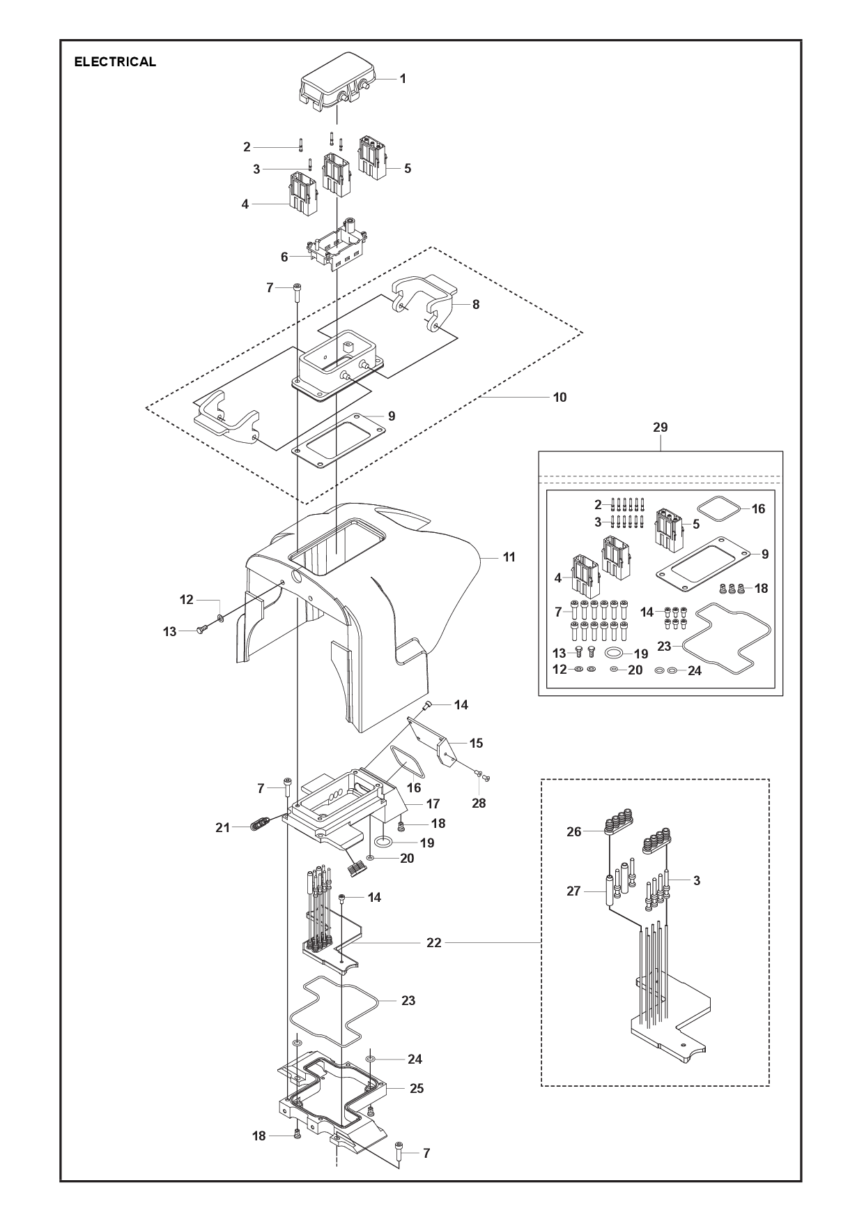 Husqvarna 505528901 onderdelentekening - positie 6