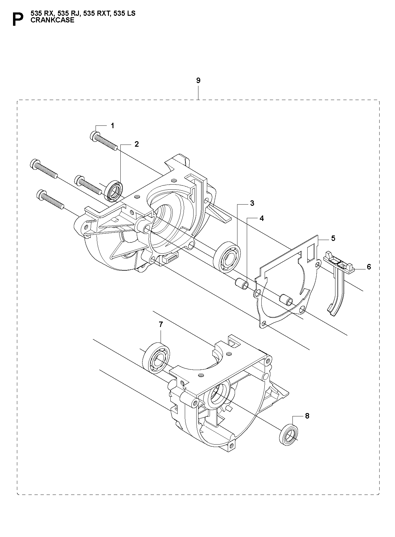 Husqvarna 503200230 onderdelentekening - positie 1