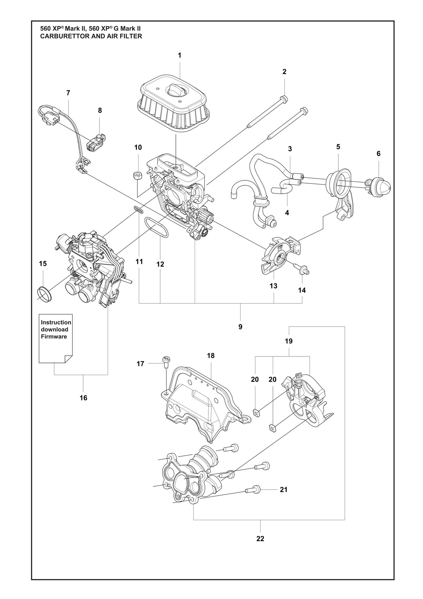 Husqvarna 505156201 onderdelentekening - positie 14
