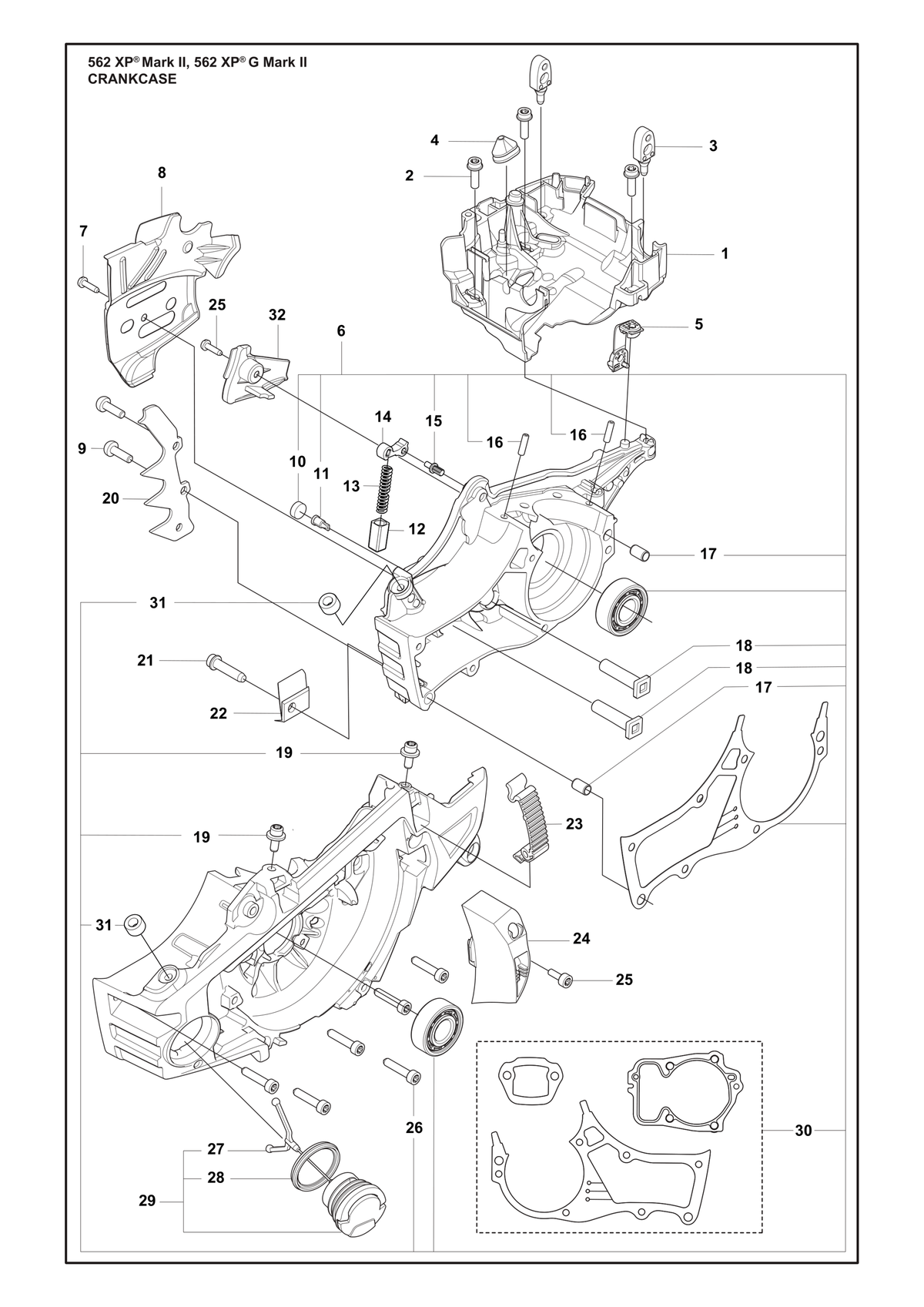 Husqvarna 522893801 onderdelentekening - positie 18