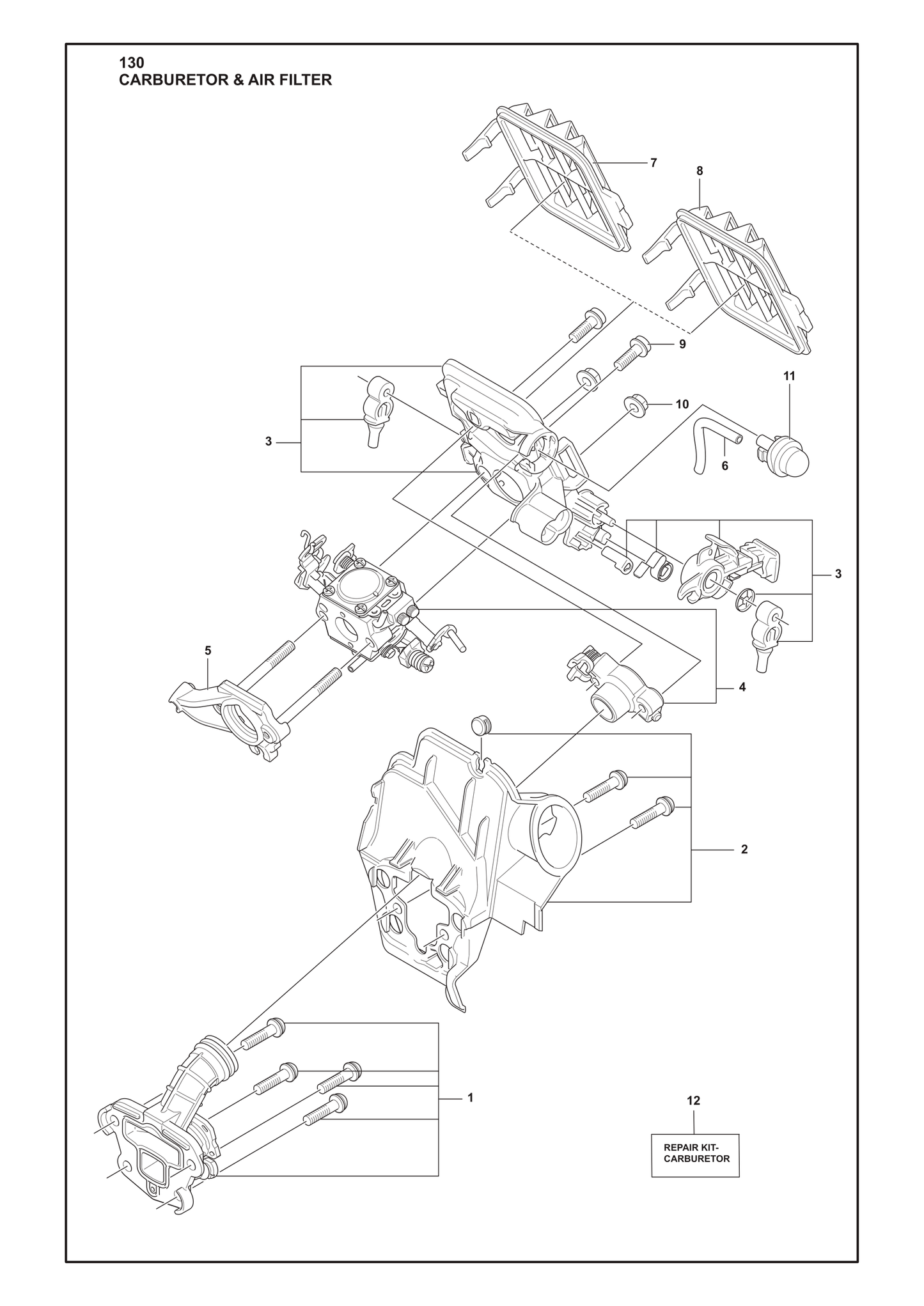 Husqvarna 502103501 onderdelentekening - positie 12