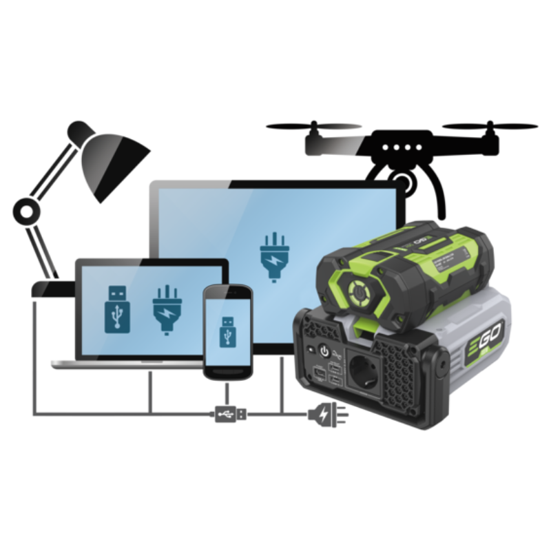 EGO PAD5001E Nexus Escape Omvormer Incl. Accu