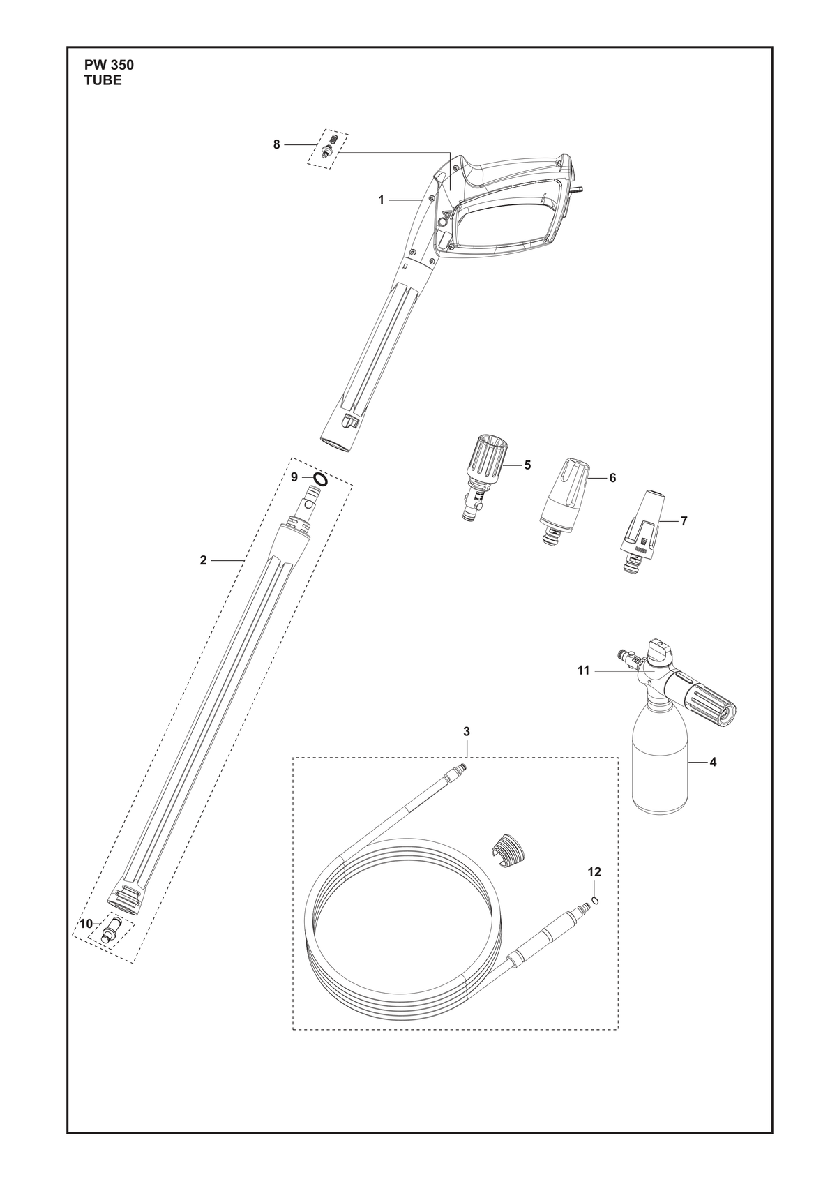 Husqvarna 592617633 onderdelentekening - positie 1