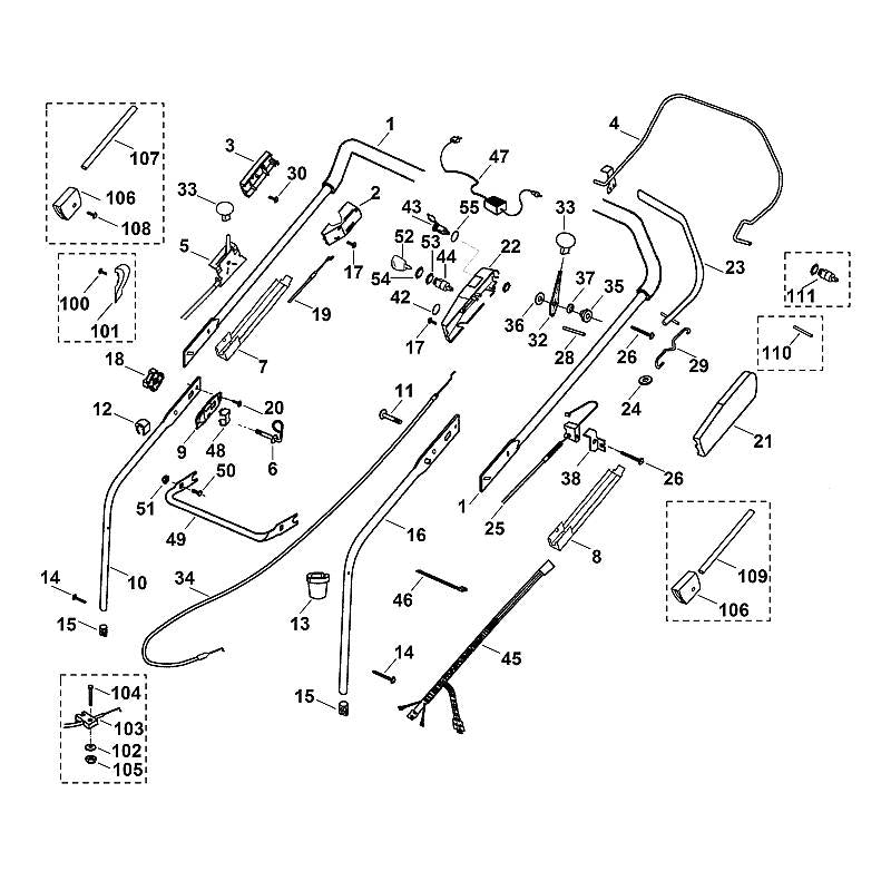 STIHL 9212-260-0700 inbusmoer M5 positie 105 technische tekening