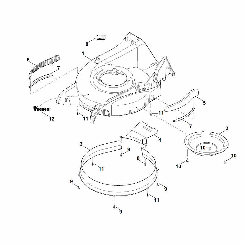 STIHL 6375-706-7310 stootstrip positie 7 technische tekening