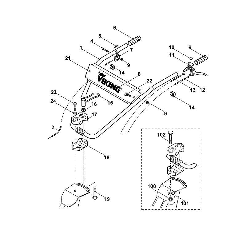STIHL 6375-703-6620 greep positie 6 technische tekening