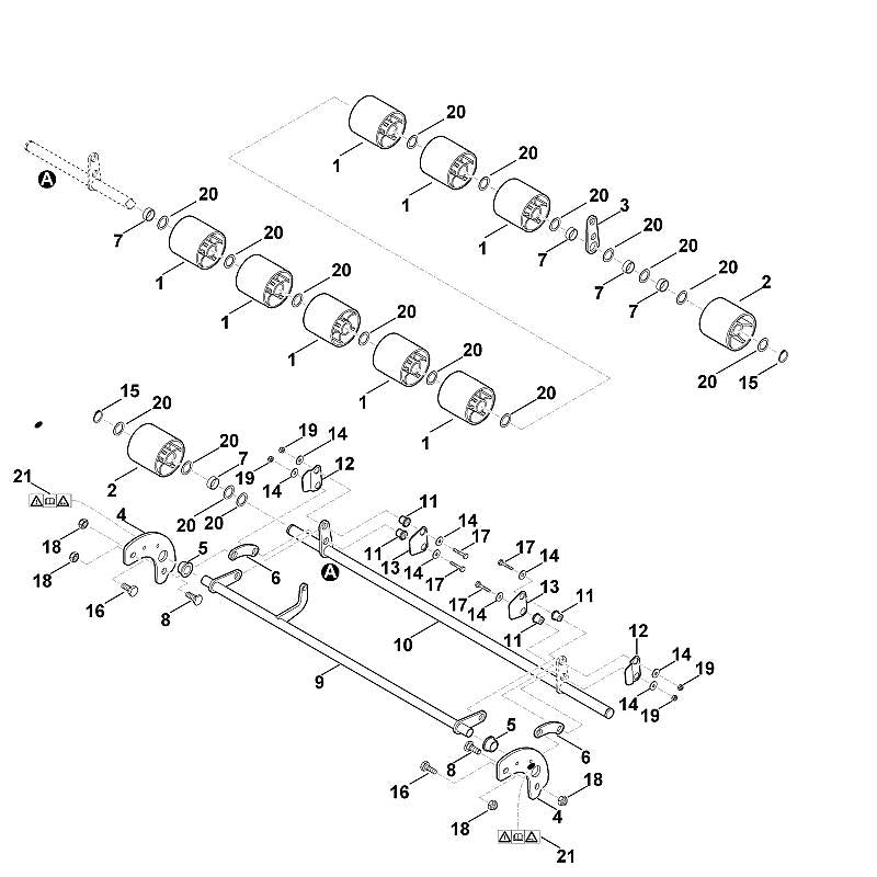 STIHL 6907-763-3700 afstandsring positie 7 technische tekening