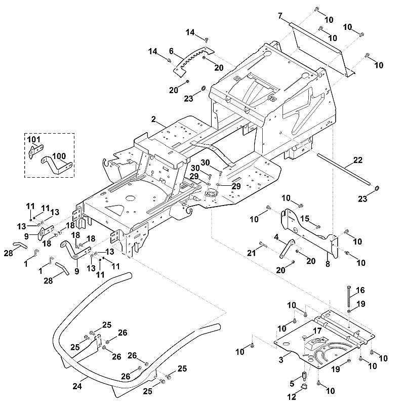 STIHL 9991-003-1125 snelbevestiging positie 23 technische tekening