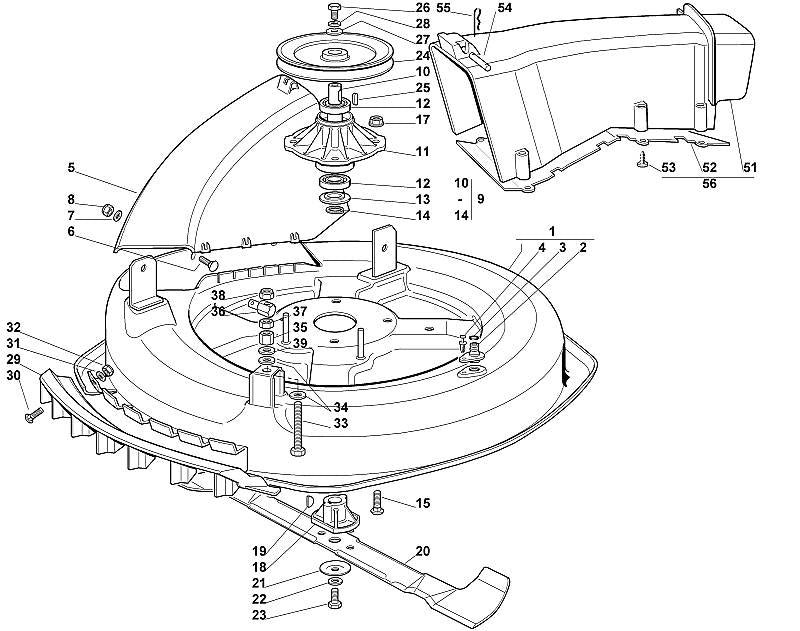STIHL 9321-630-0200 veerring 10 positie 39 technische tekening
