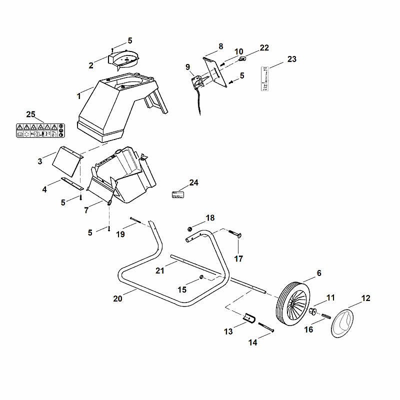 STIHL 6001-180-1105 gaskabel positie 9 technische tekening