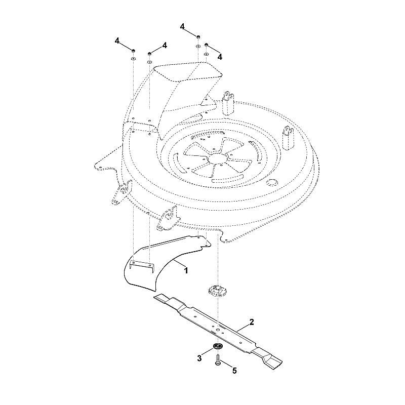 STIHL 6907-760-8320 mulchhulpstuk positie 1 technische tekening