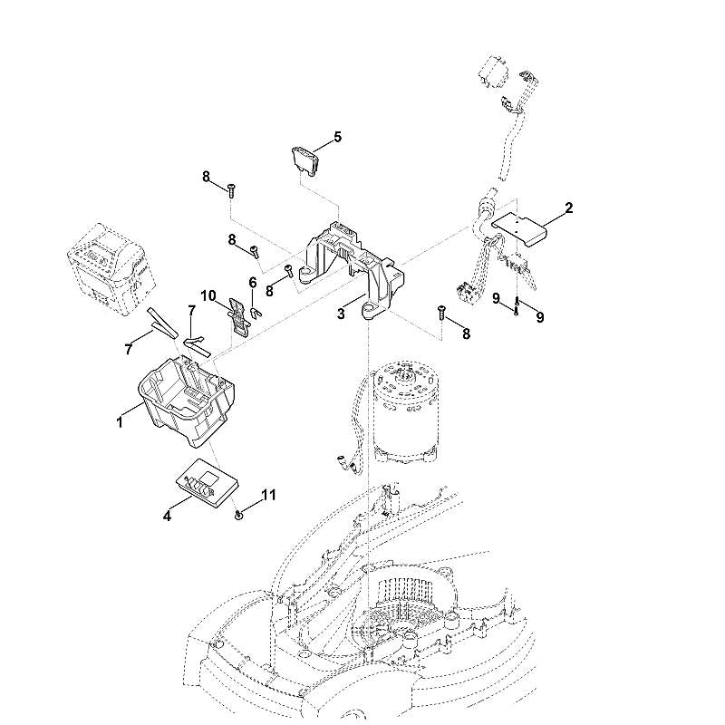 STIHL 6311-430-6400 hefboom positie 10 technische tekening