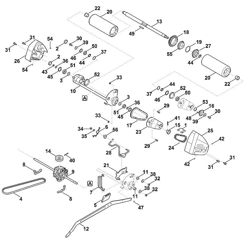 STIHL 9438-424-3165 blindklinknagel 4x8 positie 42 technische tekening