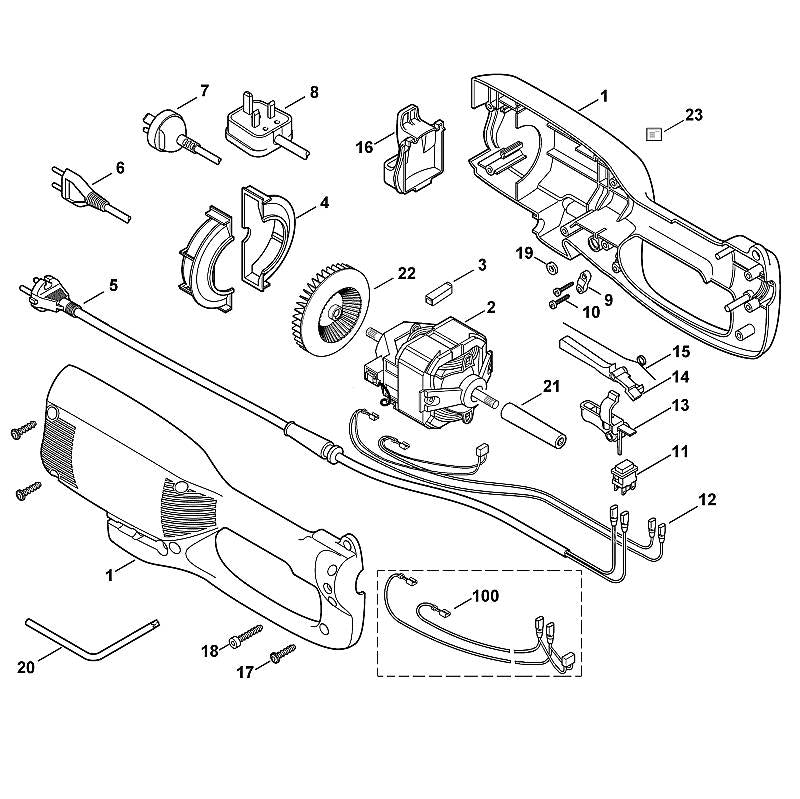 STIHL 6420-435-7300 blokkeerhefboom positie 14 technische tekening