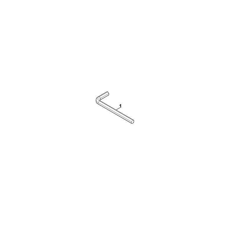 STIHL 6291-893-0900 Inbussleutel positie 1 technische tekening
