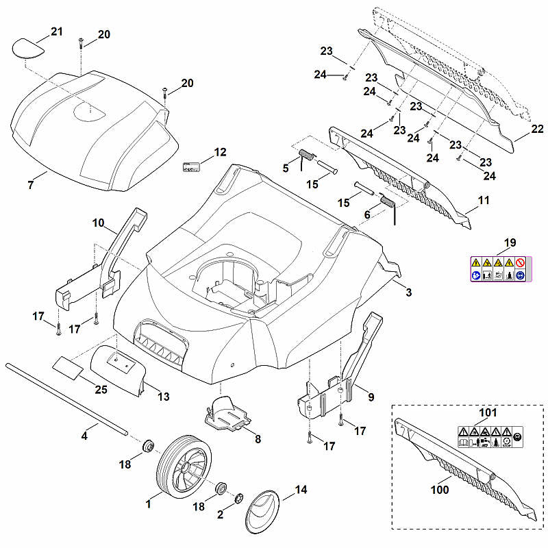 STIHL 6290-700-2702 klep positie 11 technische tekening