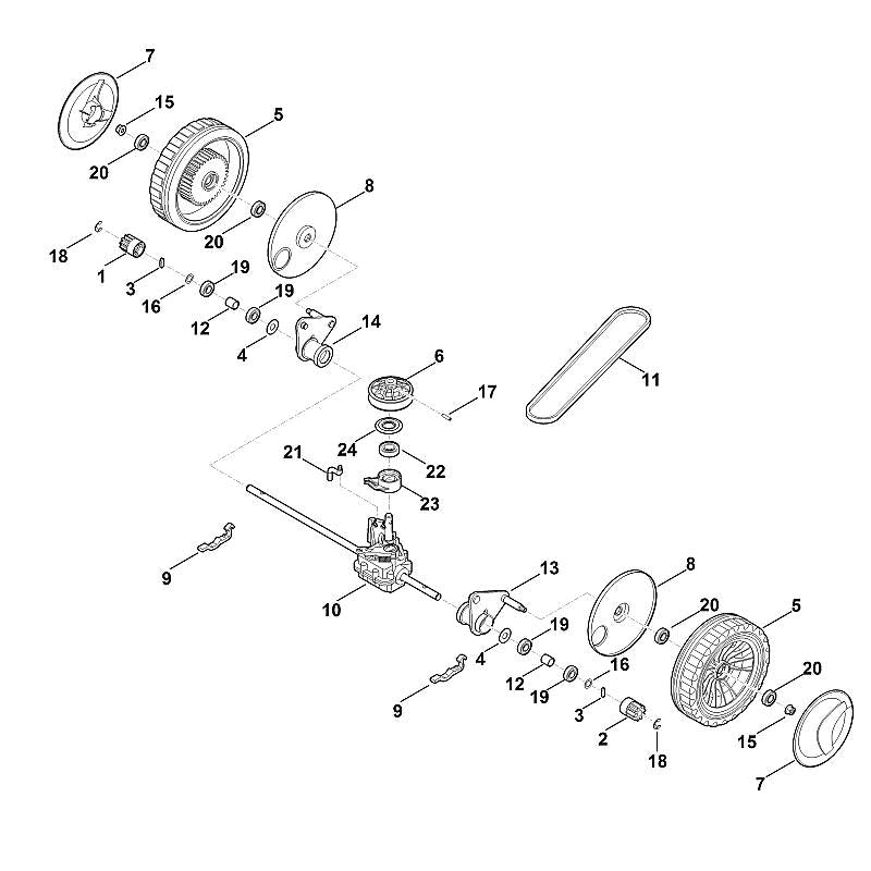 STIHL 6383-704-2710 houder positie 21 technische tekening