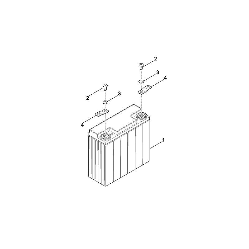 STIHL 6907-404-7900 Poolplaat positie 4 technische tekening