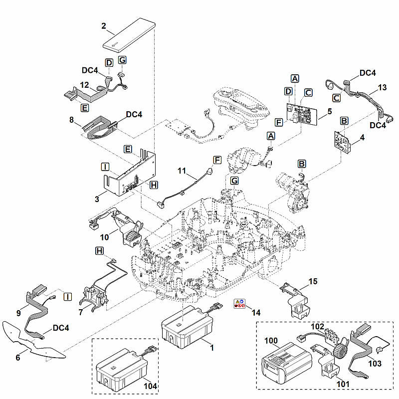 STIHL 6309-430-1402 elektronicamodule positie 3 technische tekening