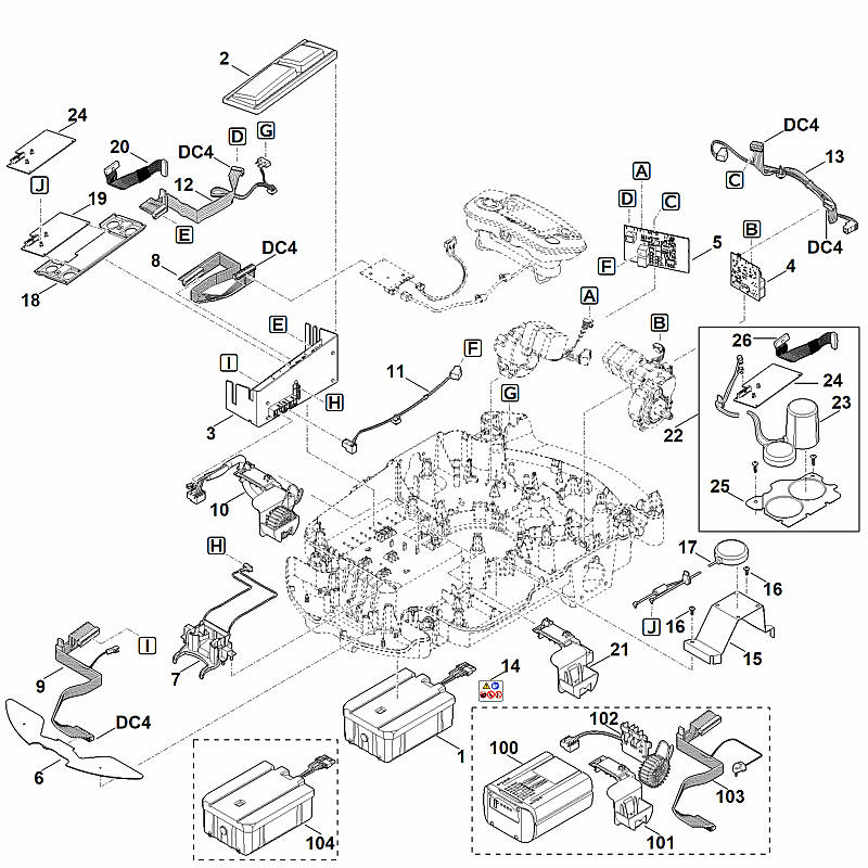 STIHL 6309-430-1417 elektronicamodule positie 3 technische tekening